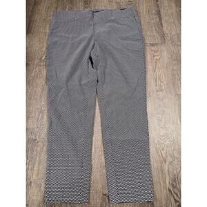 Rafaella Comfort NWT Slim Ankle Pull On Dress Pants Size 18 Black/White